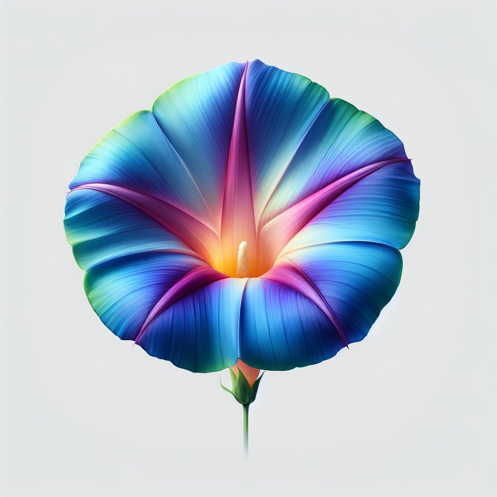 Picture of Morning Glory Flower note