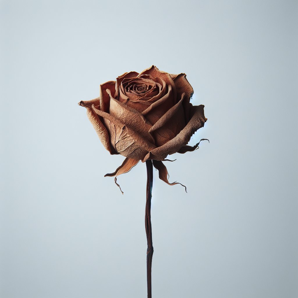 Picture of Dried Rose note