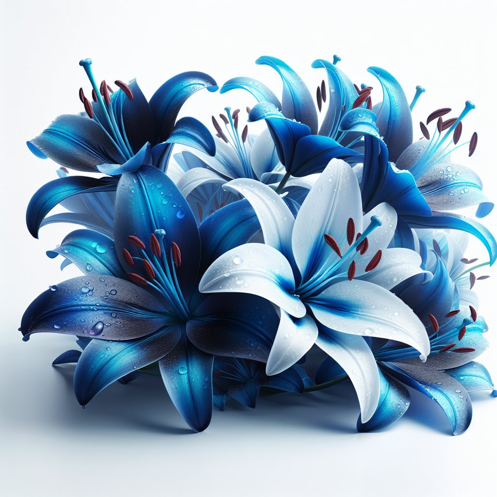 Picture of Blue Lilies note